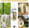 Vintage Butterfly Wind Chime for Outdoor Decor - Handcrafted Aluminum Tube Chimes with Retro Design for Garden, Patio, Balcony