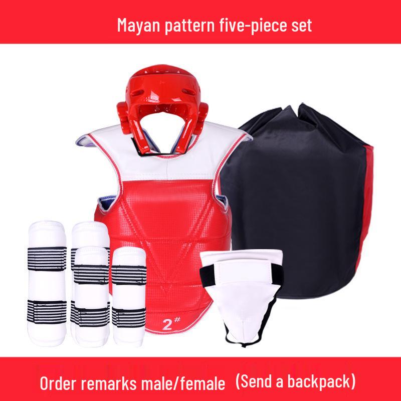 

Універсальний набір захисного спорядження для тхеквондо - Довгий і потовщений, 4-8 шт., для змагань і тренувань S (110-130 cm) Female