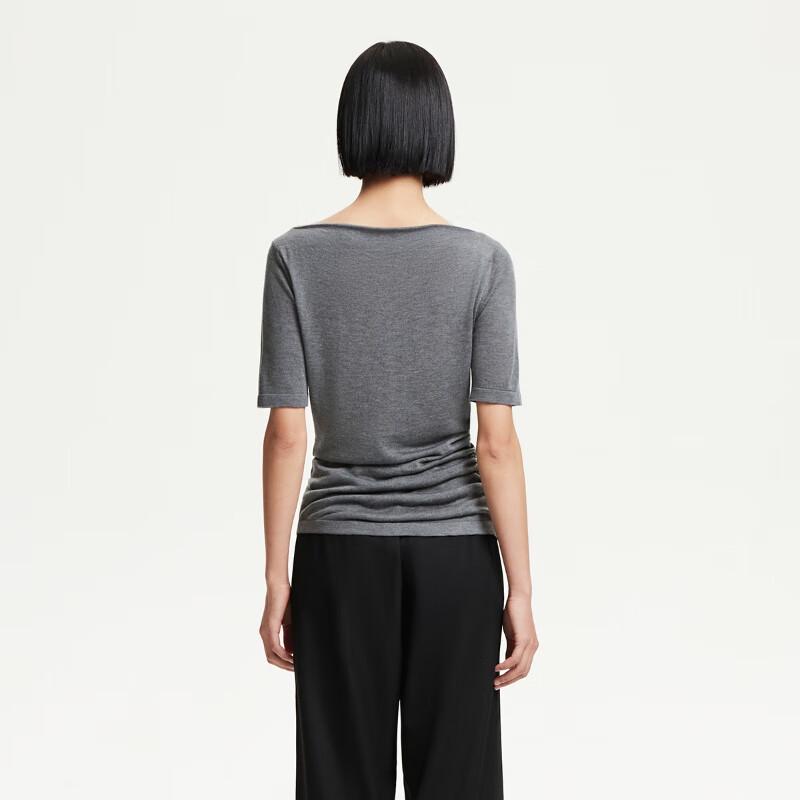 VEROMODA 2025 Summer Pleated Lyocell Triacetate Knit Top