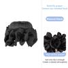 Synthetic Hair Bun Claw Clip With Hair Band Natural Wig Hair Clip Fluffy Brown Black Bun Head Wig Hair Accessories