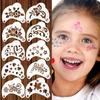 Waschbare Gesichtsbemalungsschablonen Verschiedene Designs DIY Make-up Werkzeuge Kinder Gesichtsbemalung