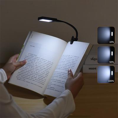 USB Wiederaufladbare Klemmleuchte 3 Farben Buchlampe Einstellbare Helligkeit Leselampe Für Kinder Schlafhilfe Lichter Für Kindle