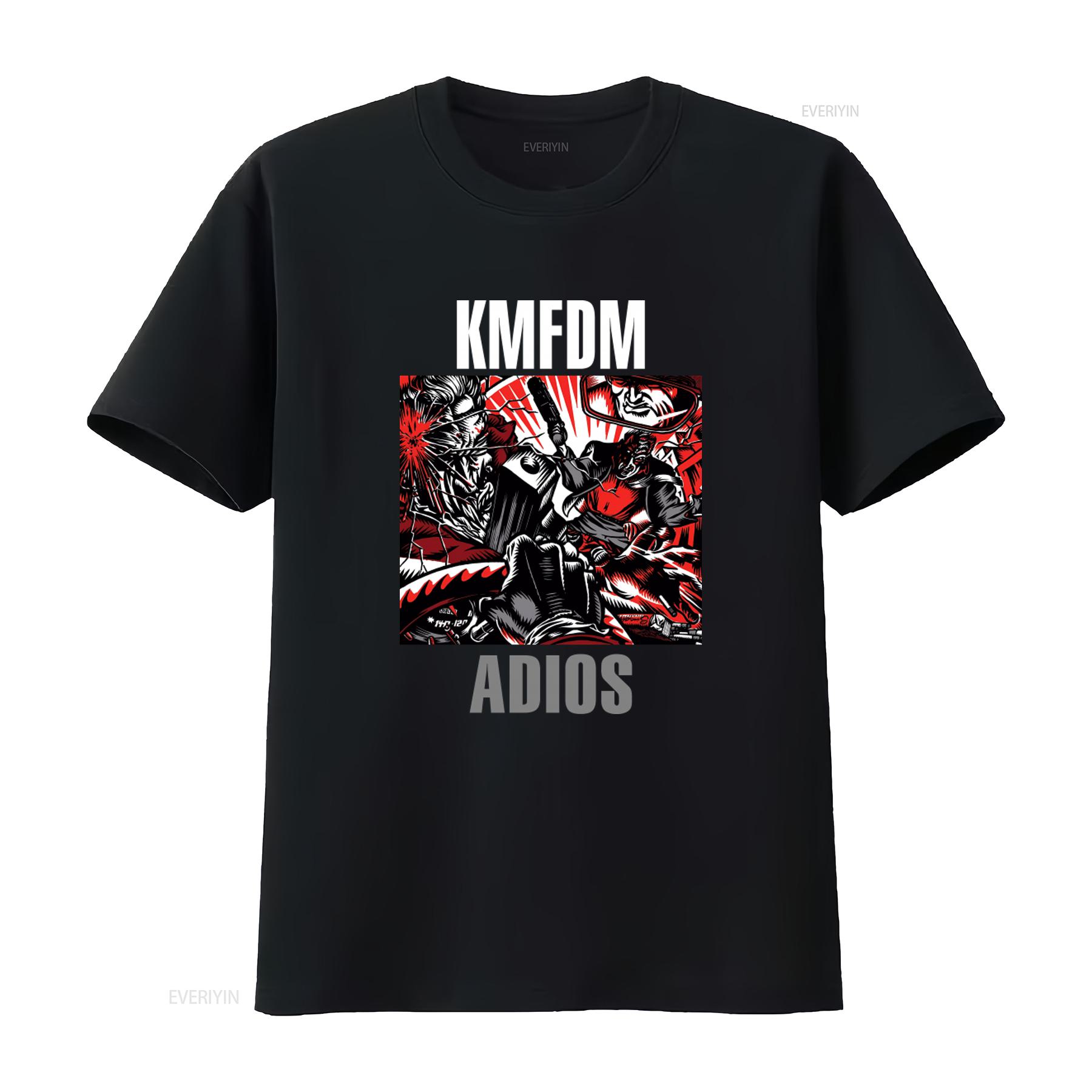 

KMFDM ADIOS Industrial Metal T Shirt Various Sizes Available vintage Washed Comfortable graphic Soft homme Stylish fashion 4XL