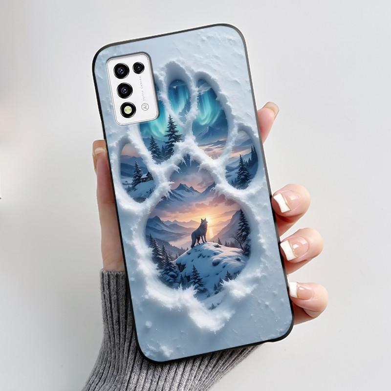 For ZTE Libero 5G III, A202ZT Soft Silicone Black Case For ZTE Libero 5G II, A103ZT Popular Pattern Panda Shockproof Shell