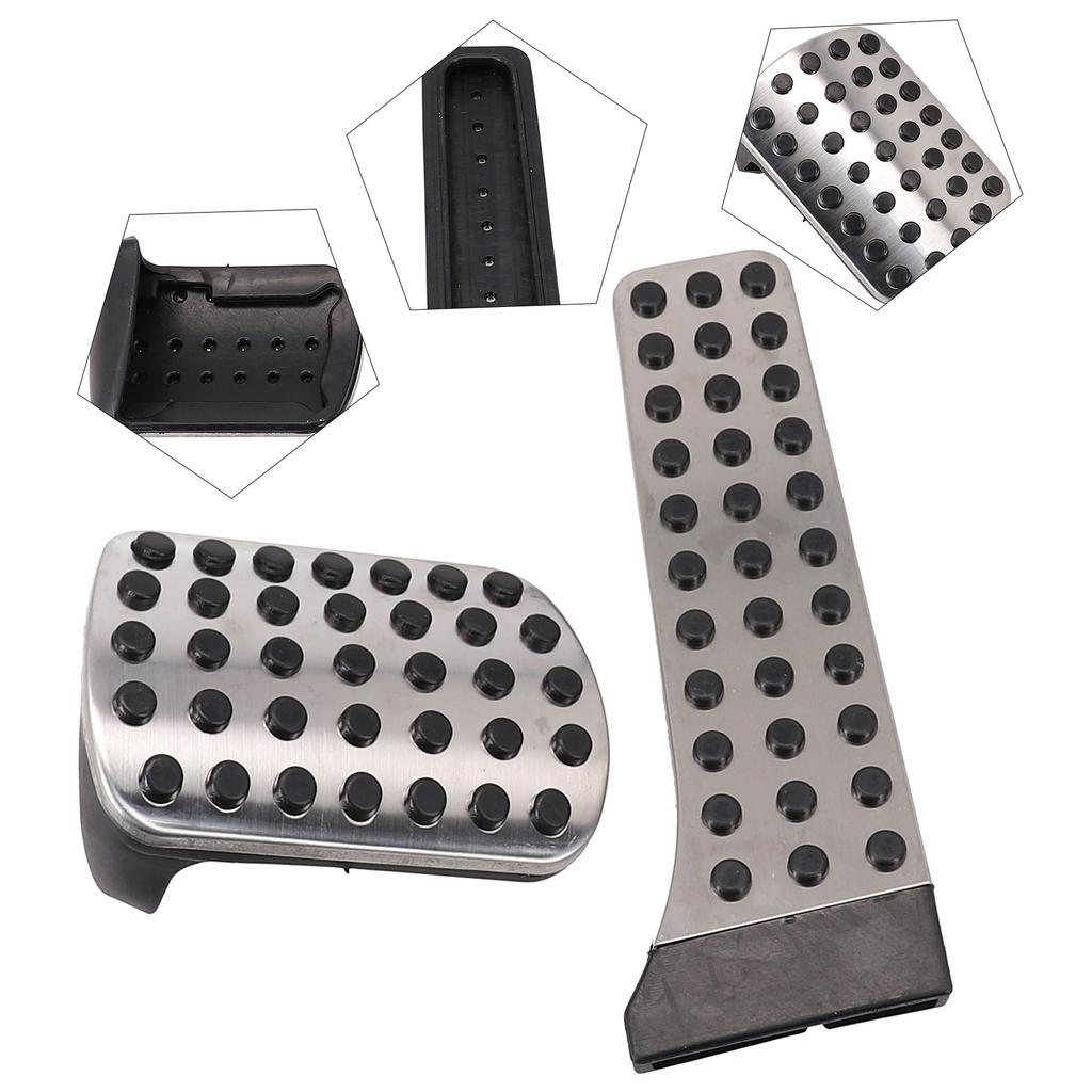 2x No Drill Fuel Brake Pedal Pad Cover For Mercedes For Benz C E S W222 W205 W213 R172 Car Accelerator Pedal