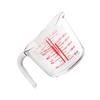 1Pcs Crystal Clear Glass Measuring Cup Easy to Clean Lightweight Practical Kitchen Baking Tool Measuring Cup Graduated Cups