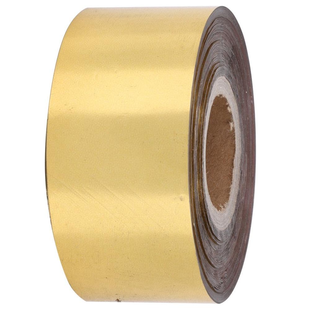 Gold/Silver Hot Stamping Foil Paper 400 Feet Roll Leather Stamping Foil For Craft Gift Card