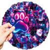 56Pcs Neon Light Animal Cat Cartoon Stickers Aesthetic Decal Diy Skateboard Phone Cup Suitcase Cute Decoration Sticker For Kid