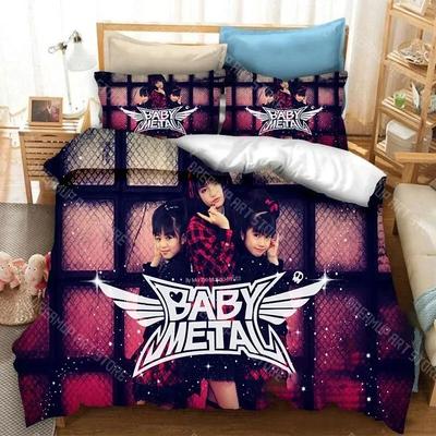3D Print Babymetal Band Bedding Set Pillowcase Duvet Cover Double Twin Full Queen King Adult Kids Bedclothes Quilt Cover