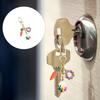 Sturdy Alloy Rabbits Keychain With Enameled Drip Designs For Keys Bags And Gifts
