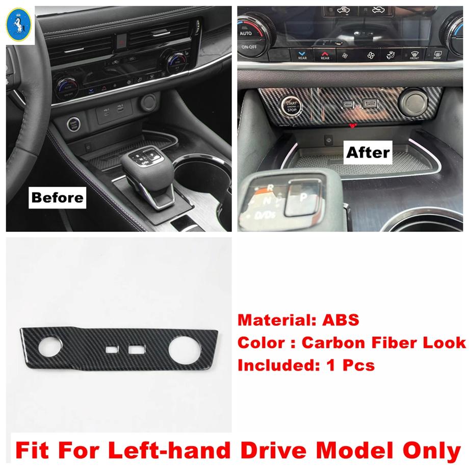 For Nissan X-Trail X Trail / Rogue T33  - 2025 Carbon Fiber Car Window Glass Lift / Gear Shift Box Cover Trim Accessories