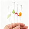 6pcs Christmas Glass Straws Set with Brush Reusable Glass Straw Suitable for Milkshakes Juices Coffee Kitchen Bar Accessories