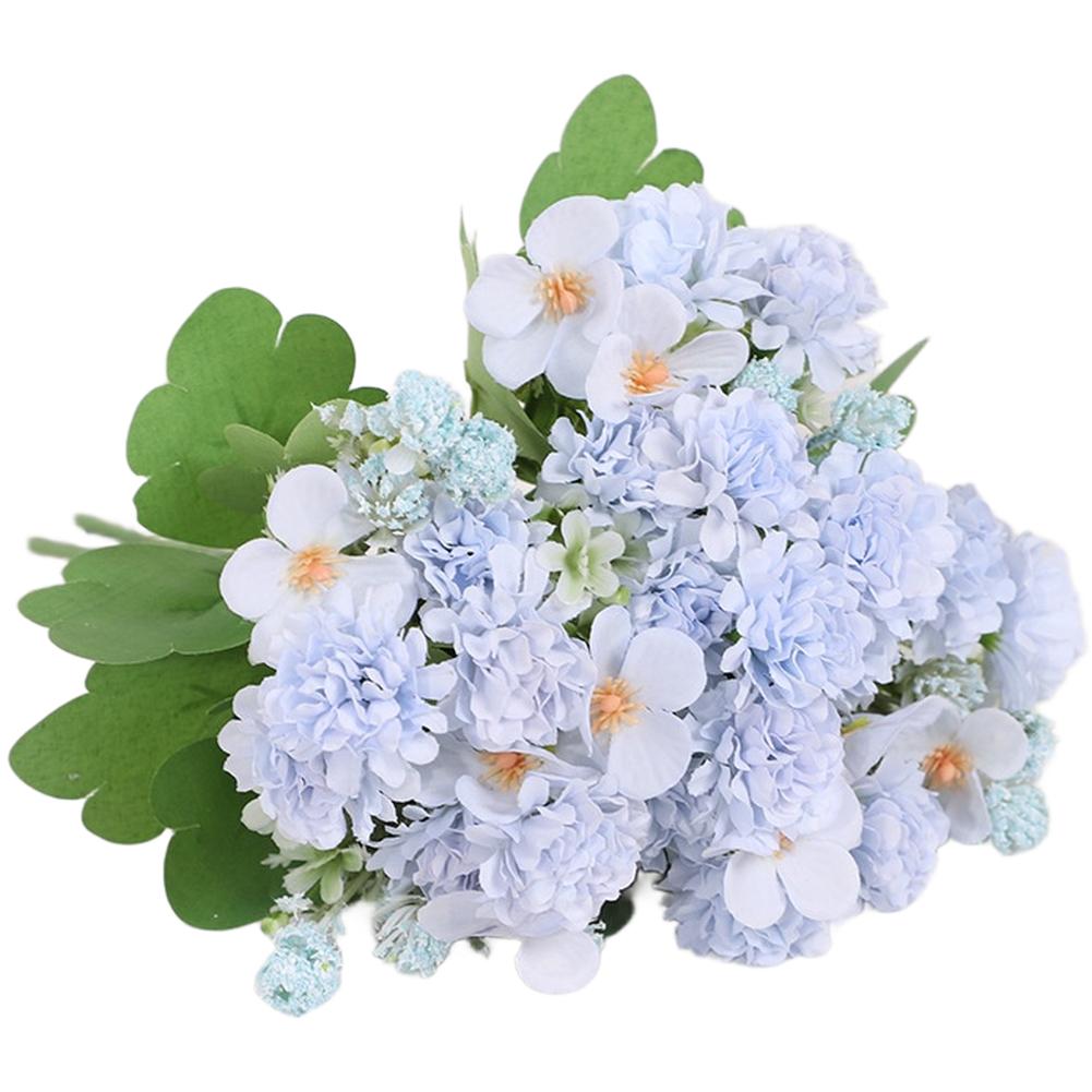 Versatile Use Silk Flower Bouquet Chrysanthemum Ball синий