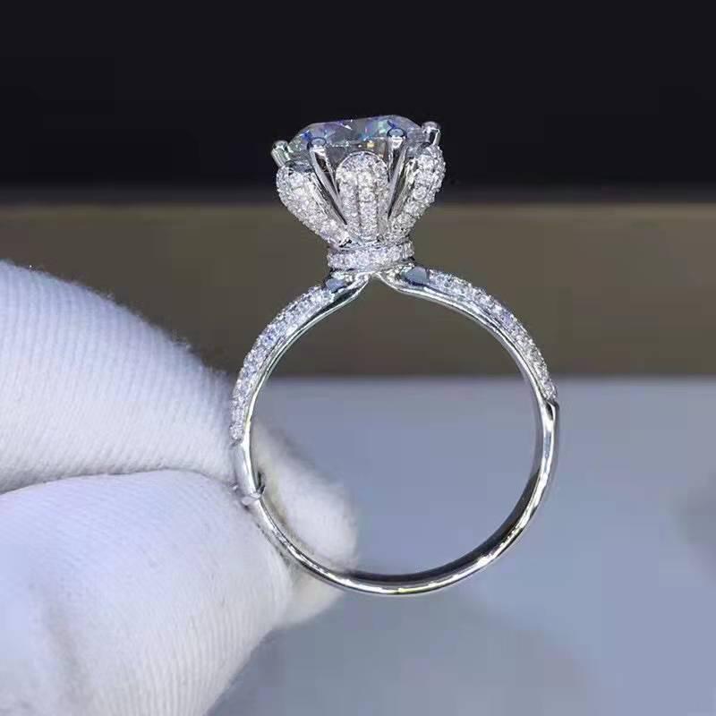 Korean-Japanese Zircon Crown Couple Rings: Trendy, Simple, Student Style Adjustable