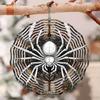 Vintage 2D Metall Spinne Windspiel für Außen Garten Dekoration Kinetische Hängende Kunst mit Komplexem Spinnennetz Design Thanksgiving Halloween