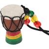 Djembe Drum Instrument Necklaces Mini Pendant African Drum Wood African Bongos Percussion Necklace for Teens Men Women Charms