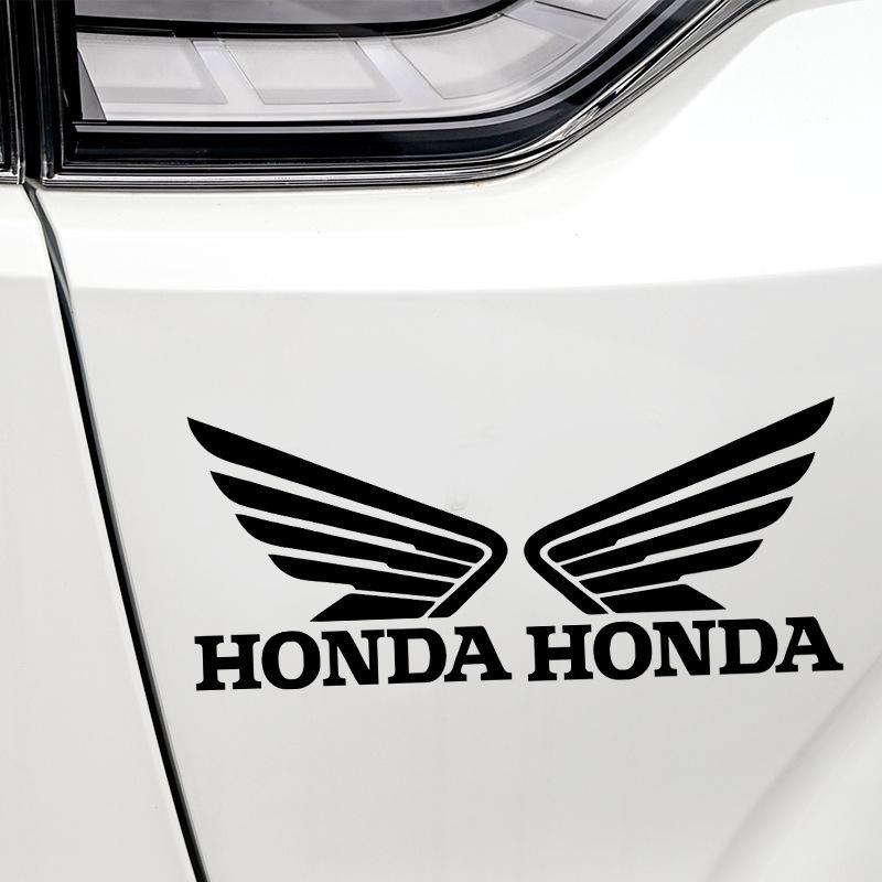 Honda Wings Motorcycle Decals - Girly Cute Laser-Modified Stickers for Electric Bikes