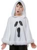 Ghost Hooded Cape Poncho Costume
