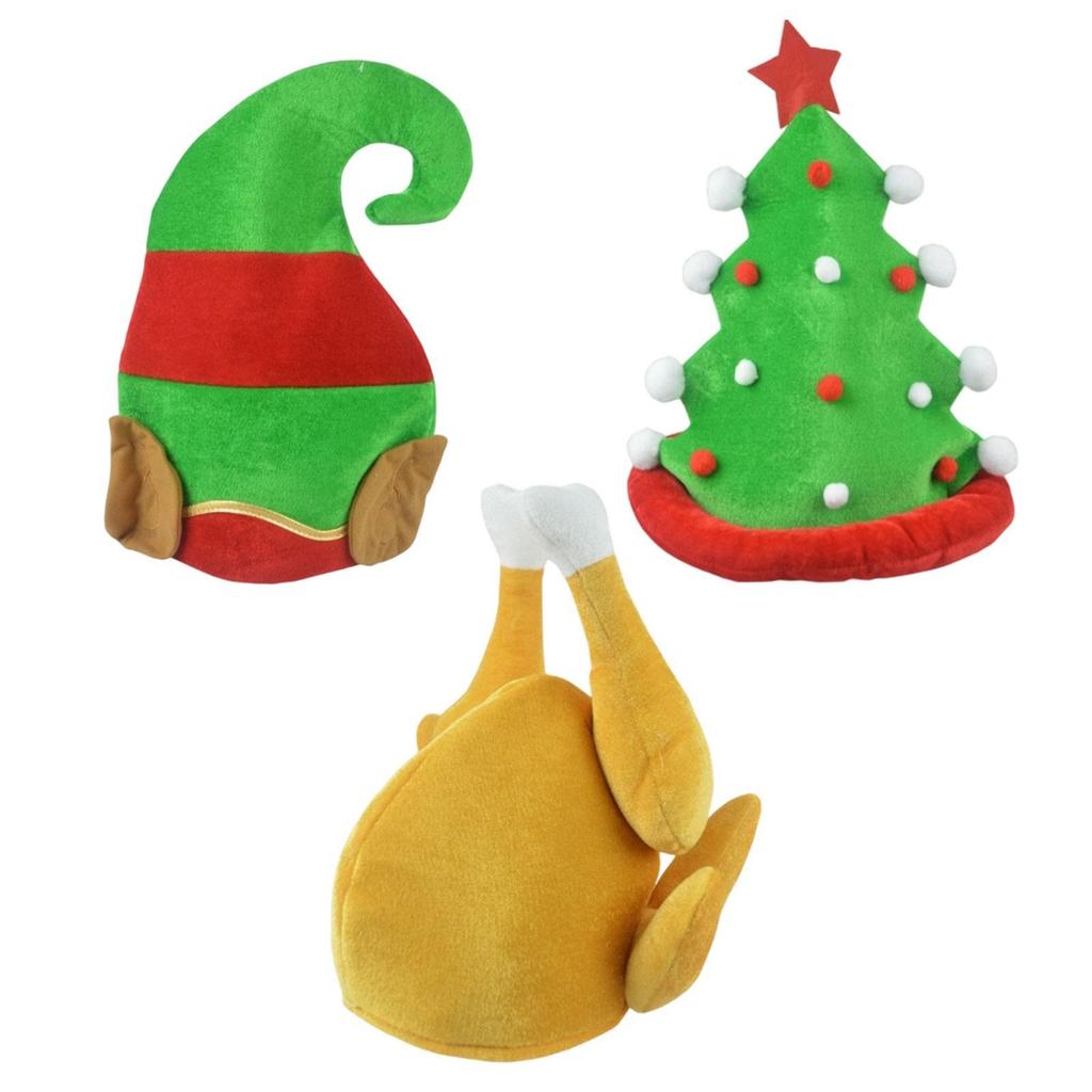 Funny Christmas Hat Decoration Fancy Dress Cap Party Hat for Nightclub Holiday