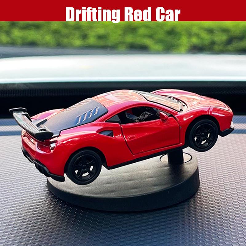Drift Race Car Ornaments Dashboard Model Sway Swing Turn Cool Fun Sports Racing Interior Accessories Decor Items Decorations Men