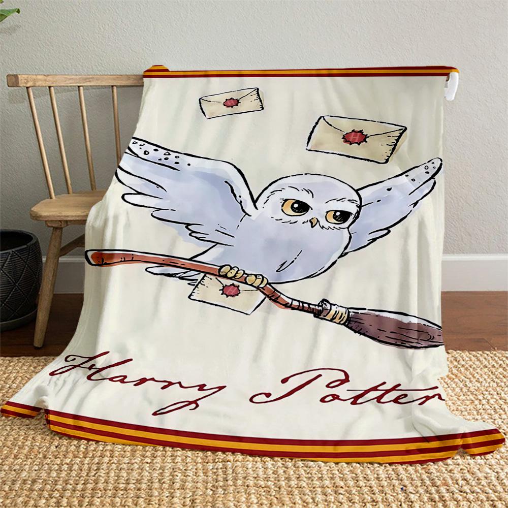 1 Stück Harry Potter, Eule, Umschlag Outdoor Flanell Überwurfdecke Ganzjahres Weiche Wärme, Heimdekoration 1031172