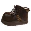 Low-top velvet warm ins Birkenstocks 22 winter new round head lace-up snow boots short boots.