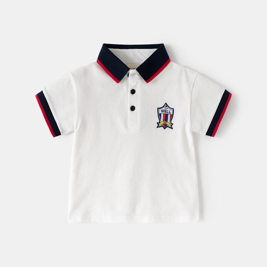 Kurzarm-Poloshirt für Jungen - Sommer-Baby-T-Shirt 2026 für kleine Jungen