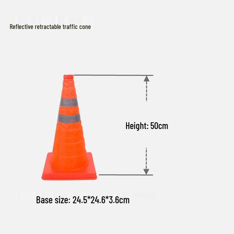 SANSHENG Foldable Reflective Traffic Cone Standard