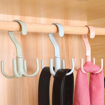 360 Degree Rotating Belt Hanger Scarf Tie Rack Holder Hook Closet Organizer