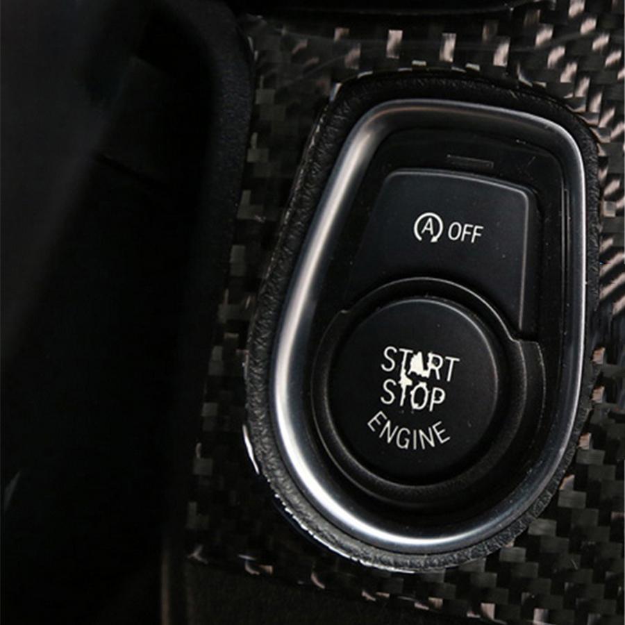 Süsinikkiust Auto Start-Stopp Mootori Nupu Kate Trimm M Sport BMW F30 F34 LH jaoks