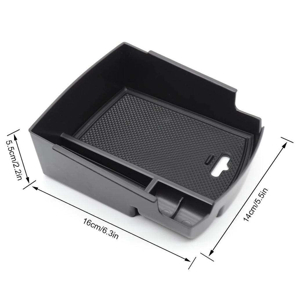 For Hyundai Kona 2018    Center Console Organizer Armrest Storage Box Phone Holder Tray Container Car Accessories
