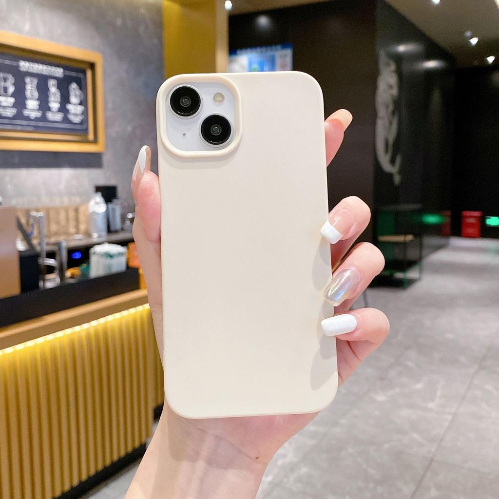 Einfarbiges schlichtes Half-Pack Mattes Gehäuse High-End Geeignet für iPhone15promax Apple 11 Handyhülle 14pro 13