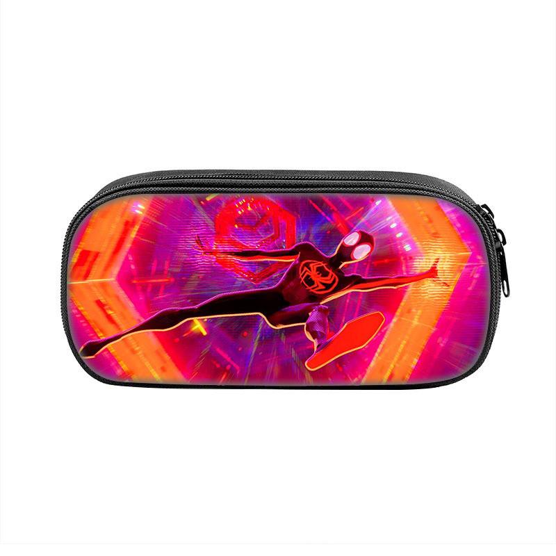 Spiderman Student Pencil Case With Polyester Material And Large Storage For School Supplies