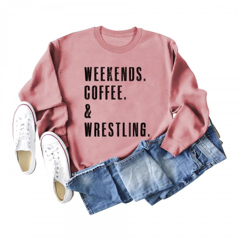 O-Neck Oversized Long Sleeve Hoodie Women - Streetwear Graphic Print Cotton Sweatshirt Winter
