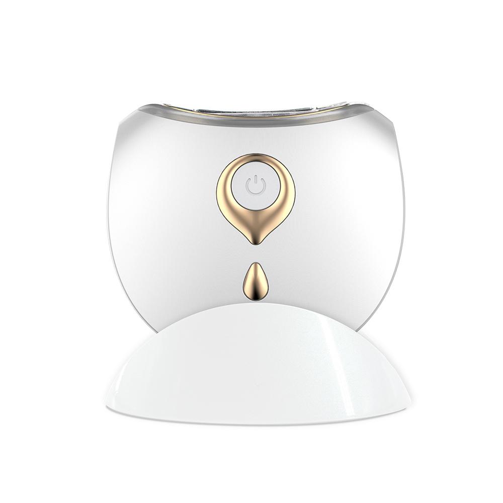 

Массажер для шеи 2021 года, массаж лица, укрепление кожи, удаление морщин, вибрация, холодный горячий компресс, светодиодная EMS-терапия белый