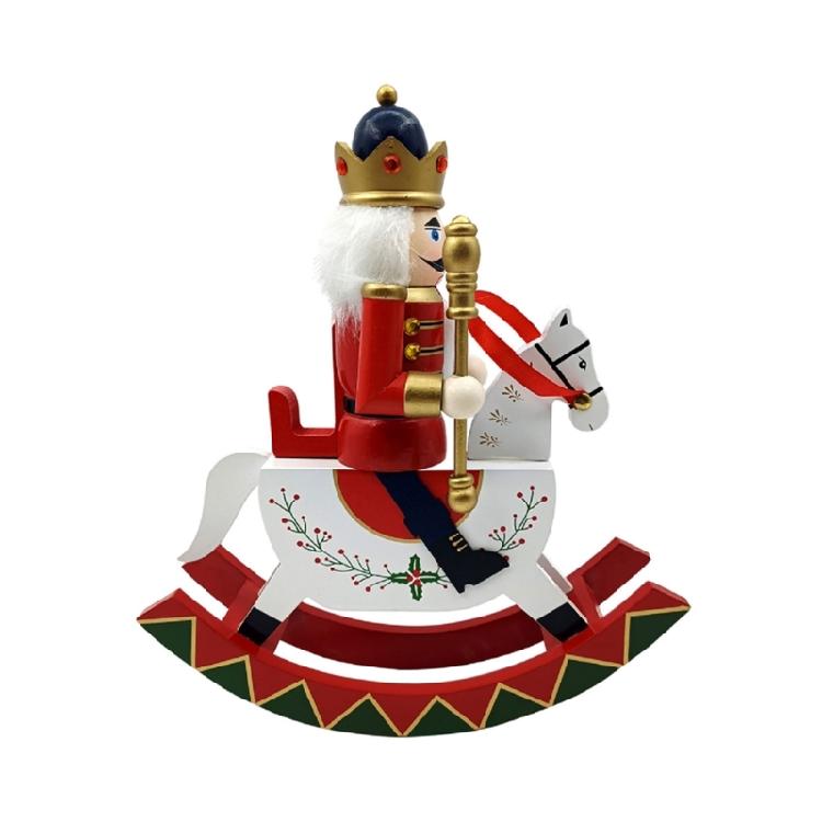 Christmas Nutcrackers Soldiers Unique Festival Wood Nutcrackers Soldier Ornament Stylish Holiday Display Figure