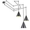 Simple Modern Retro Industrial Style Three-head Chandelier Led Wrought Iron Chandelier Bedroom Kitchen Living Room Lighting