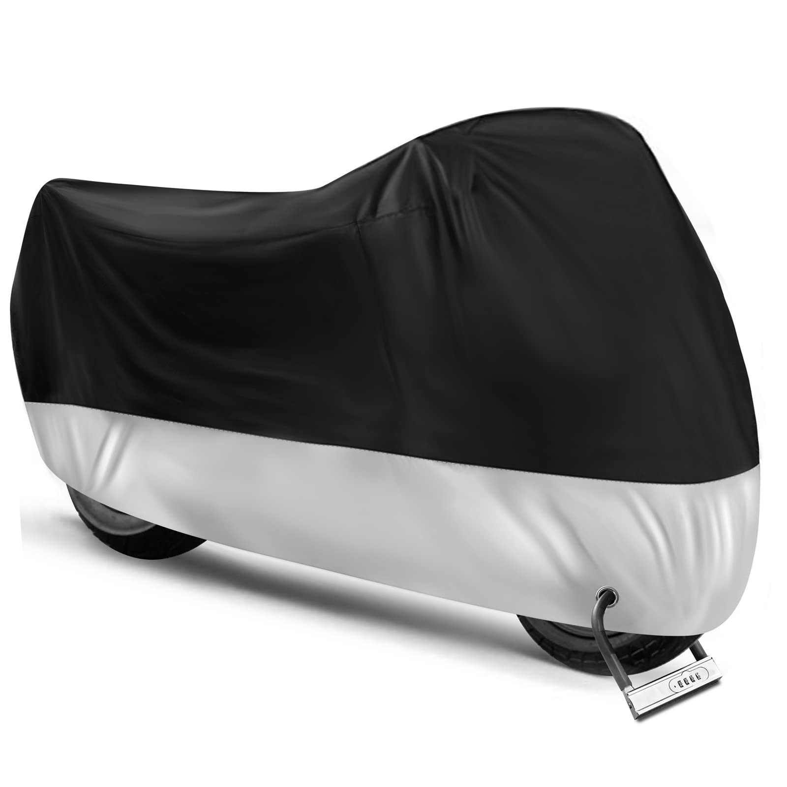 

Hanmir Motorcycle 190T Heat Water UV with Storage for Scooters Cover, Thick, Resistant, Waterproof, Repellent, Protection, Anti-theft, Windproof,