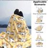 1pc Puppy Bone Lightweight Flannel Blanket, Comfortable and Warm Blanket, for Office and Camping Sofa Bed, Livingroom148