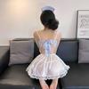 Sweet Loving Maid Babes Lingerie Cos Nurse Flirting Uniform Suit Pure Lust Suspender Mesh Skirt