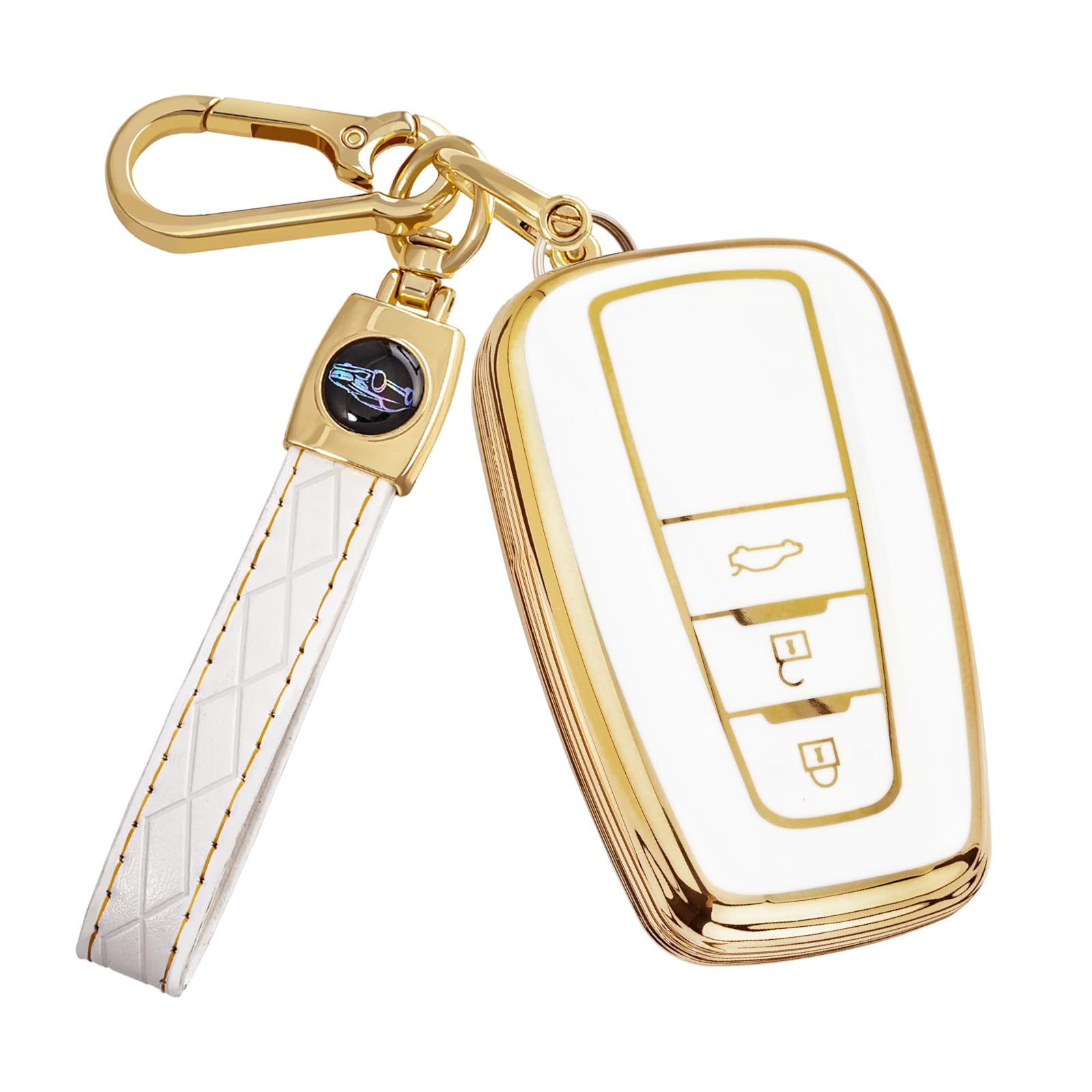 

Prius 50 Series Key Case, C-HR, Key Cover, Corolla RAV4 50 Series, Camry 70 золотой