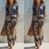 Damesmode Lange Mouw Blouse & Wijde Pijpen Broek Tweedelig Pak