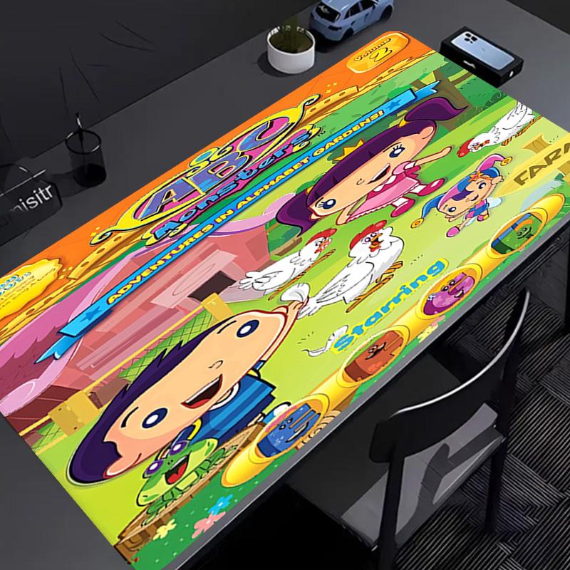ABC Monsters Mouse Pad - Non-Slip Rubber Base, Smooth Surface for Work,Gaming,Office,And Home Use, Desk Mouse Pad