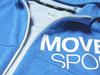 Move Sport Sunscreen Jersey Short Sleeve Pants Top and Bottom Set SUNSCREEN TAIKYU Alphabet BL01xBK01 Blue Heather X Black [Move Sports] Hoodie/Half
