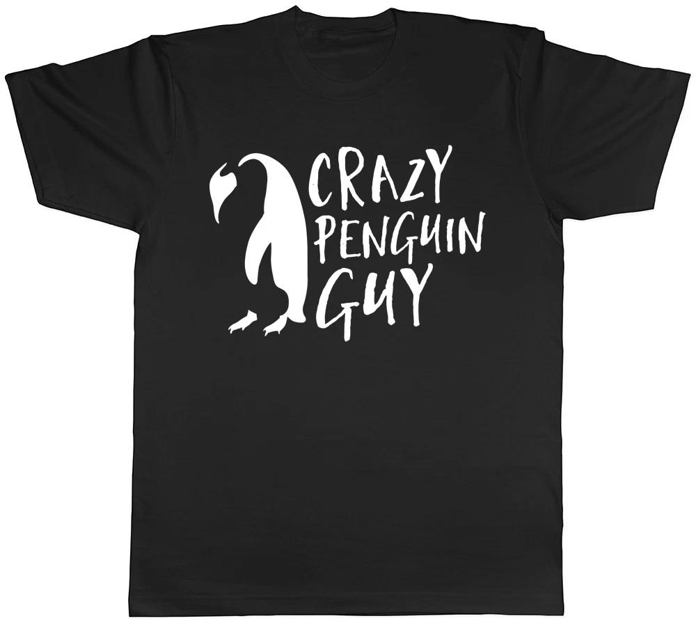 Crazy Penguin Guy Mens Gents Birthday Gift T-Shirt M