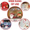 New Christmas Decoration Window Stickers Santa Gifts Merry Christmas Mirror Sticker White Snowflake Ornaments Winter Decal