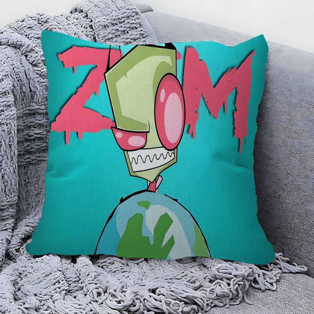 LInvader Zim Cartoon Lucky Dragon pillow cover sofa cushion cover home room decoration children gift