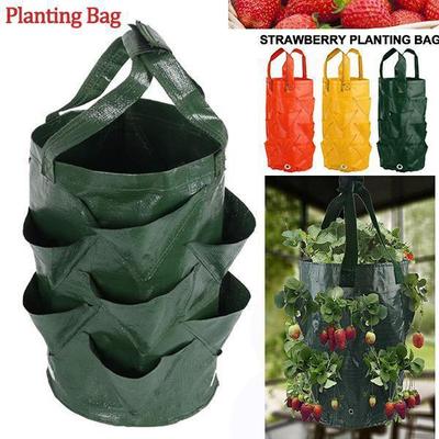 Planting Bag Gardening Flower Planting Bag Aerial Garden Plant Moisturizing Breathable Bag Strawberry Planting Storage Bag MYY