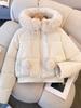 2026 Winter Women's Short Down Cotton Jacket: Petite/Plus, Thickened, Warm, Fashionable, Plus Velvet.