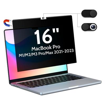 Magnetischer Sichtschutz kompatibel mit MacBook Pro 16 Zoll (2021-2024, M1, M2, M3, M4) Abnehmbarer privater Filterschutz für MacBook Air 12" 13" 15"